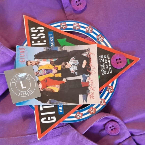 NWT Vintage Gitano Vibrant Purple Midi Dress - Picture 6 of 15